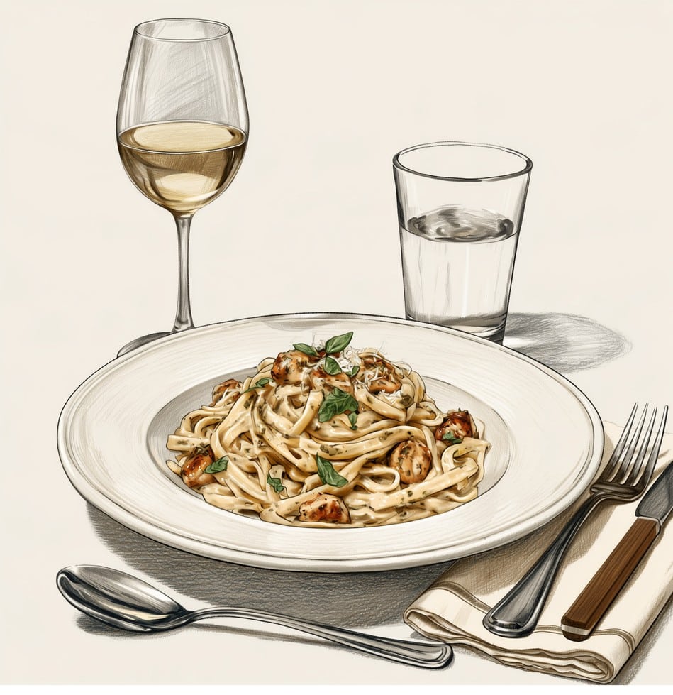 Creamy Pesto Chicken Pasta
