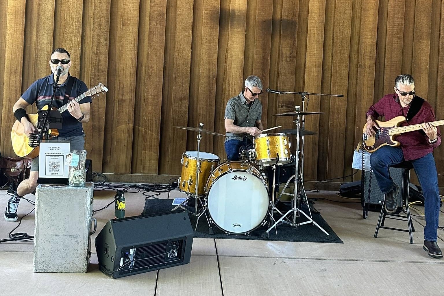 Clerical Estate performing live at Oak Farm Vineyards