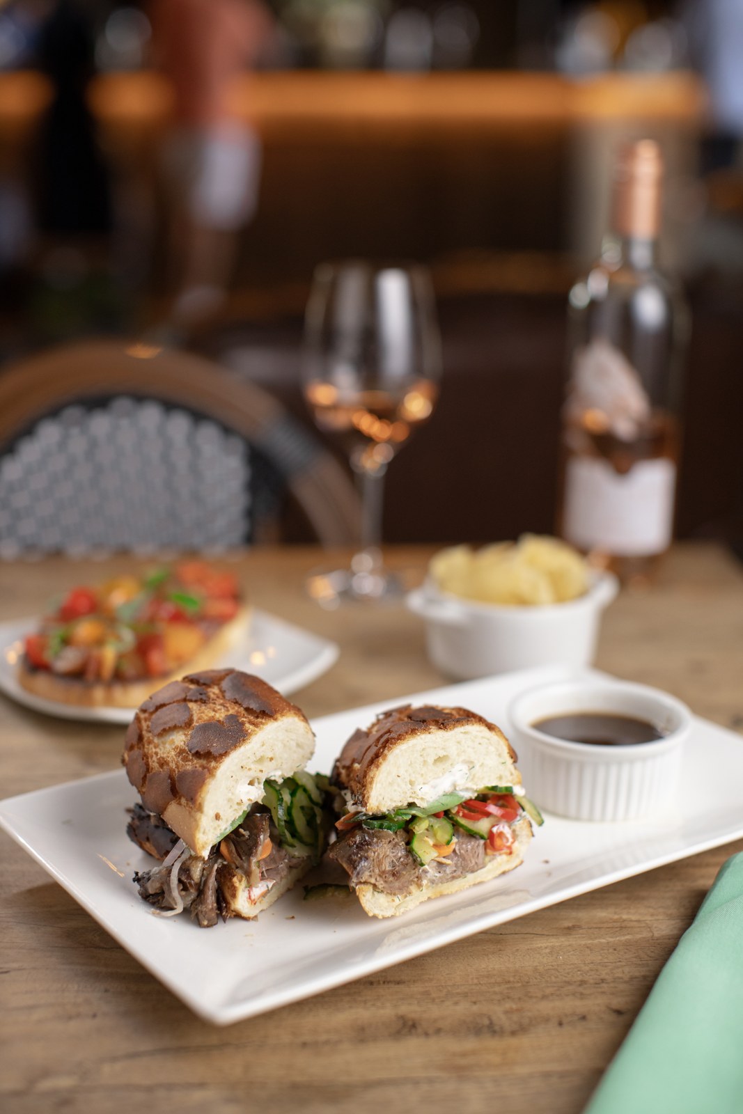 Oak Farm lamb sandwich